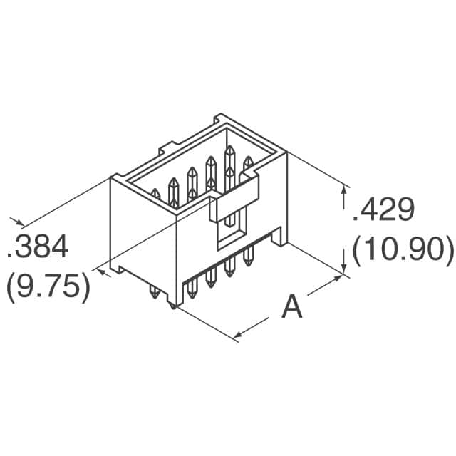 901301210 Molex  Embases à broches mâles